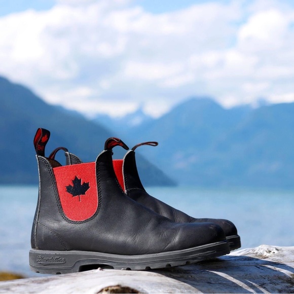 Blundstone Shoes Black Red Canadian Maple Leaf Blundstones Poshmark